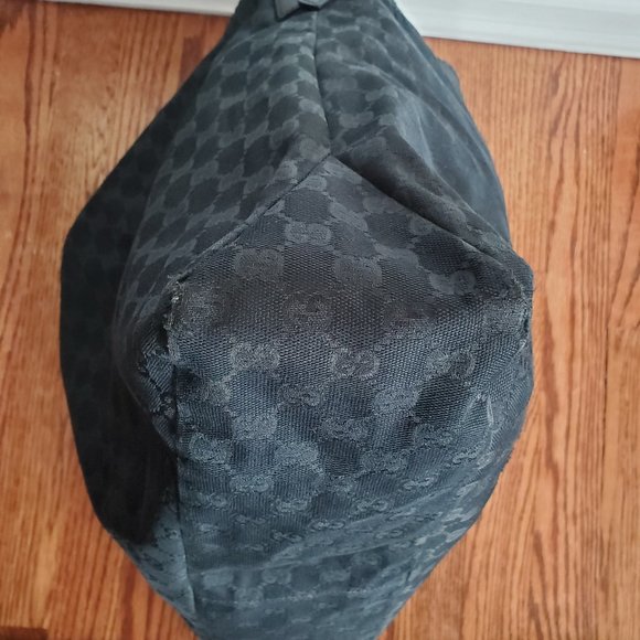 Gucci Horsebit Hobo GG Canvas Large Black - Picture 5 of 16